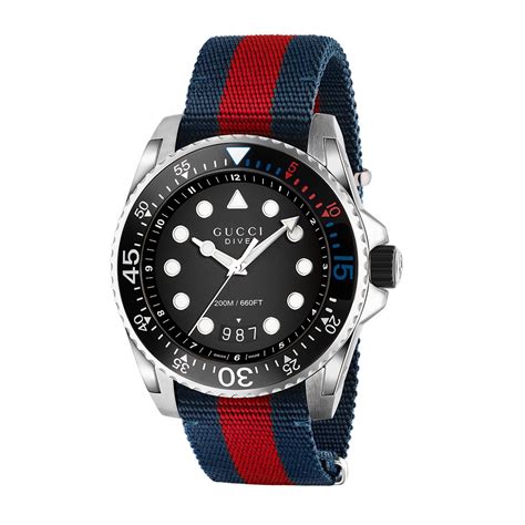 gucci dive watch rubber blue|Gucci dive watch for sale.